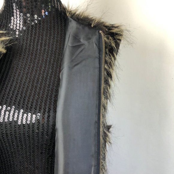 KitKit Maurice Sasson Vest Sz L Faux Fur Vintage - Picture 2 of 6